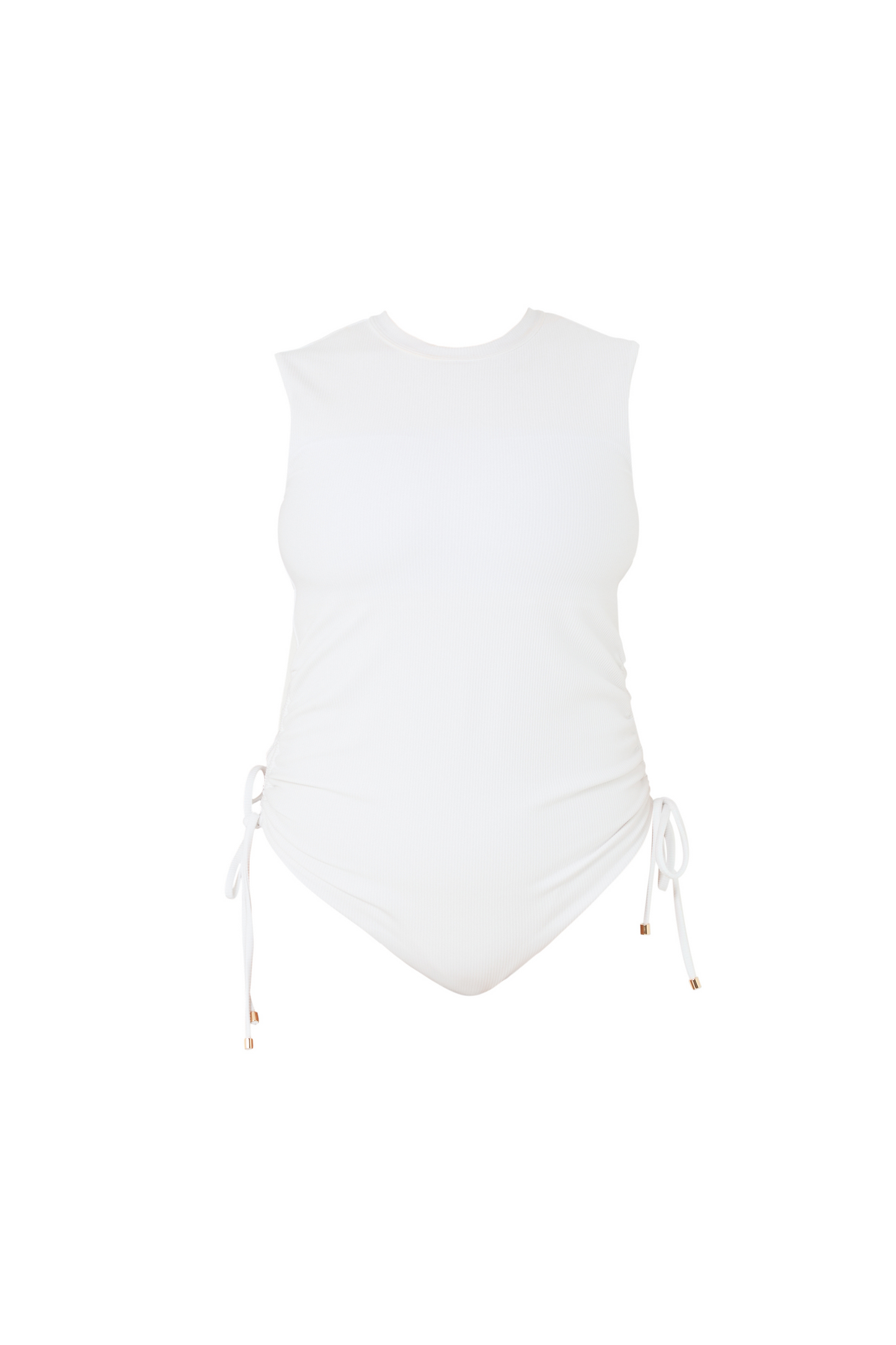 The High Neck WHITE RIB