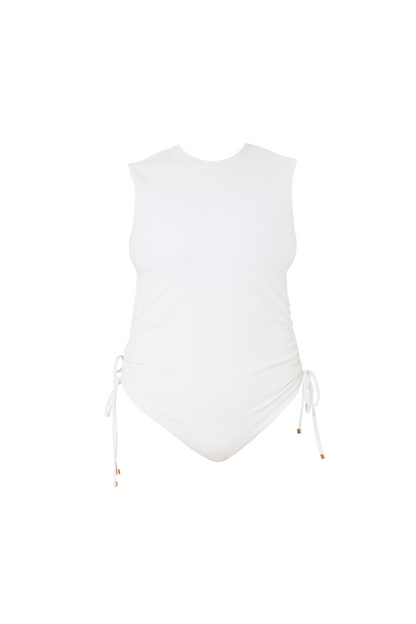 The High Neck WHITE RIB