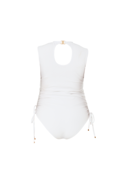 The High Neck WHITE RIB