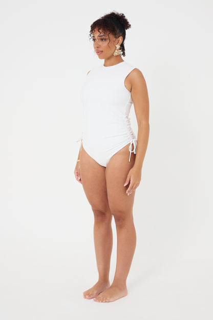 The High Neck WHITE RIB