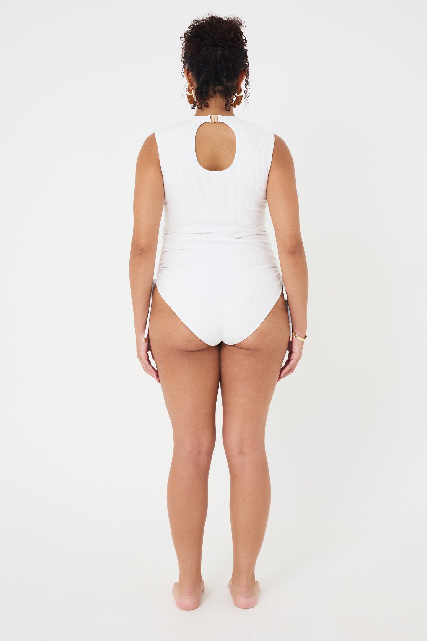 The High Neck WHITE RIB