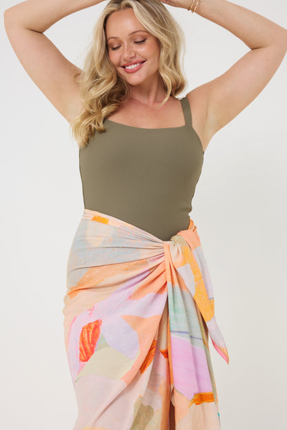 The Classic Low-Cut Leg OLIVE RIB