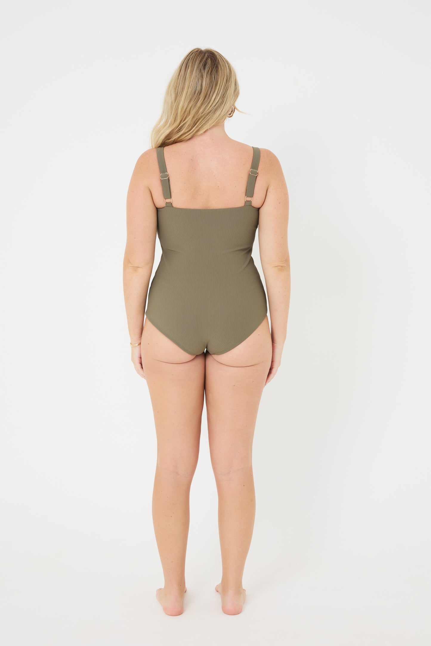 The Classic Low-Cut Leg OLIVE RIB